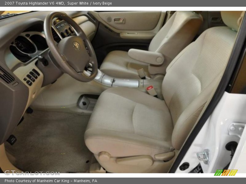 Super White / Ivory Beige 2007 Toyota Highlander V6 4WD