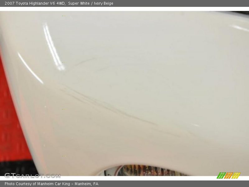 Super White / Ivory Beige 2007 Toyota Highlander V6 4WD