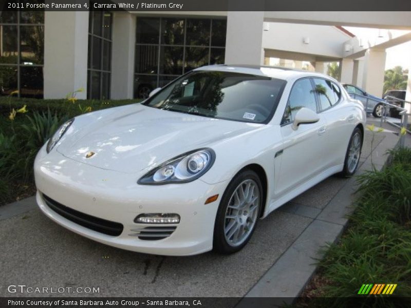 Carrara White / Platinum Grey 2011 Porsche Panamera 4