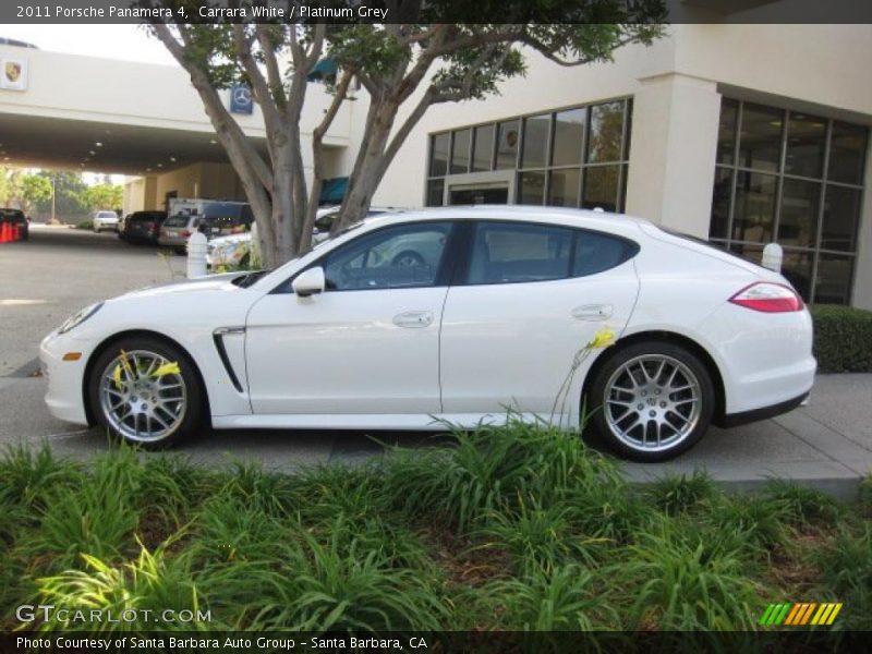 Carrara White / Platinum Grey 2011 Porsche Panamera 4