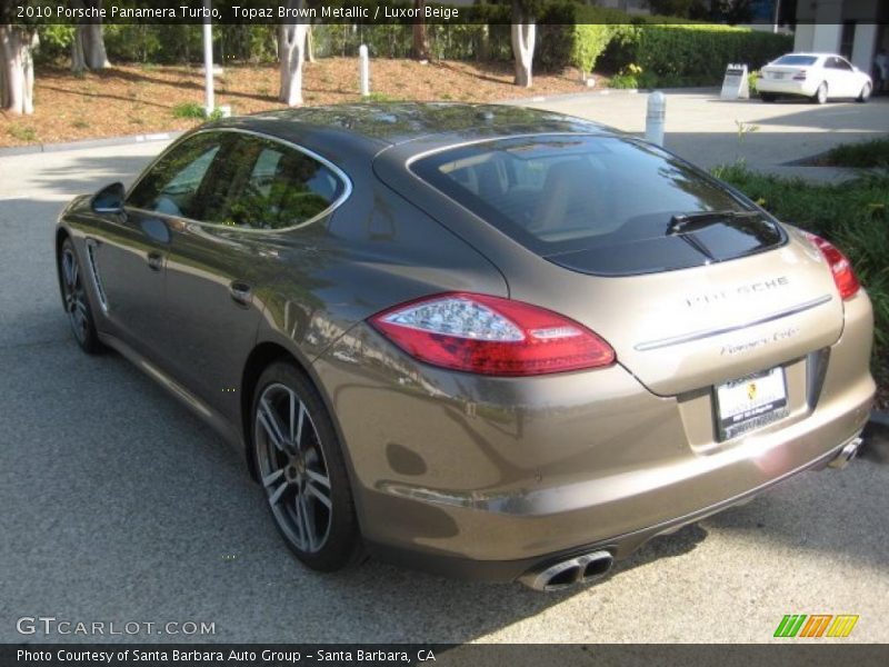 Topaz Brown Metallic / Luxor Beige 2010 Porsche Panamera Turbo