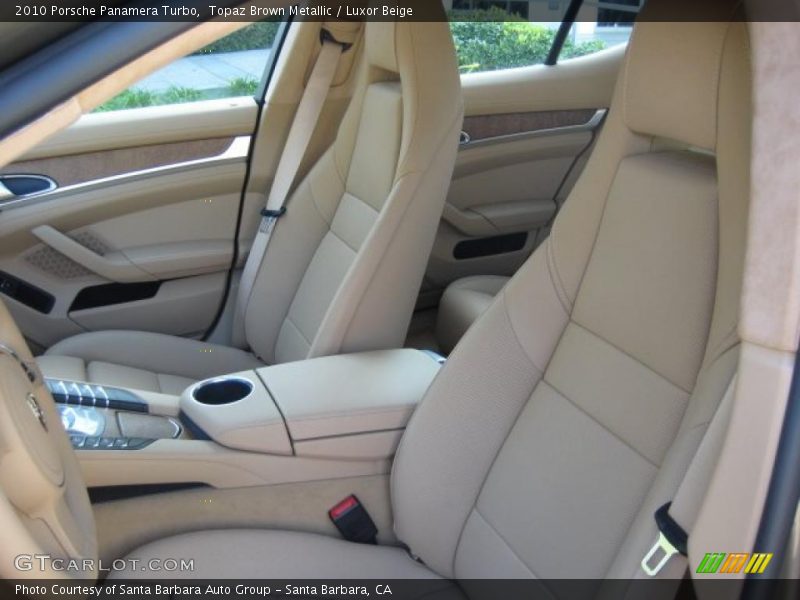 Topaz Brown Metallic / Luxor Beige 2010 Porsche Panamera Turbo