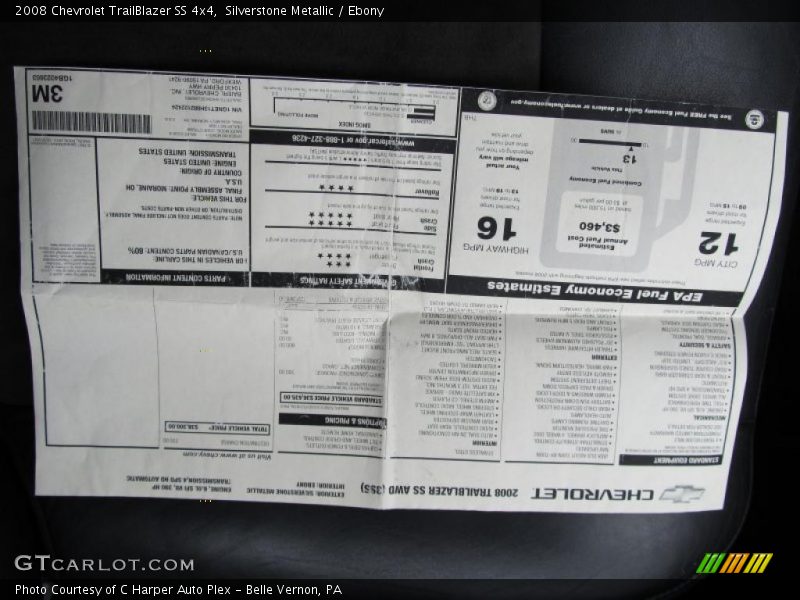Silverstone Metallic / Ebony 2008 Chevrolet TrailBlazer SS 4x4