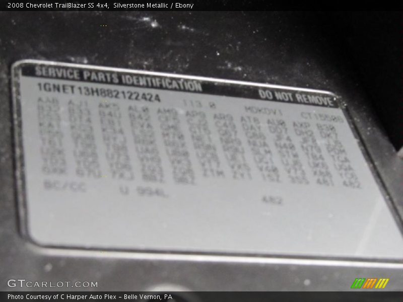 Silverstone Metallic / Ebony 2008 Chevrolet TrailBlazer SS 4x4