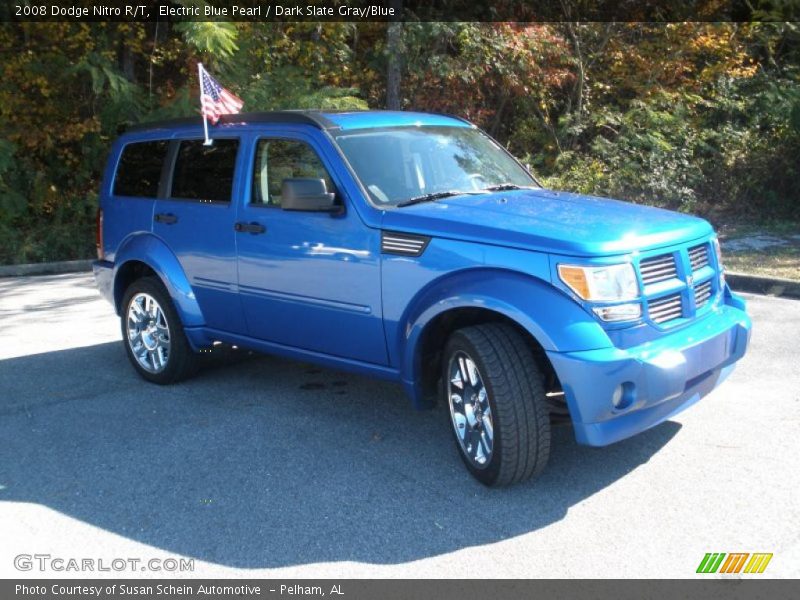 Electric Blue Pearl / Dark Slate Gray/Blue 2008 Dodge Nitro R/T