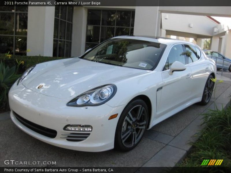 Carrara White / Luxor Beige 2011 Porsche Panamera 4S