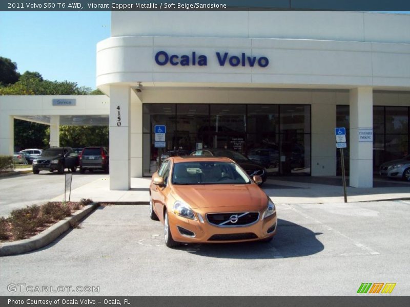 Vibrant Copper Metallic / Soft Beige/Sandstone 2011 Volvo S60 T6 AWD