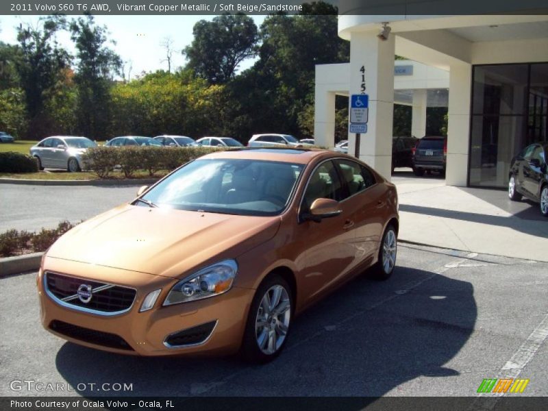 Vibrant Copper Metallic / Soft Beige/Sandstone 2011 Volvo S60 T6 AWD