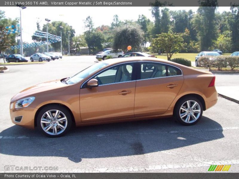  2011 S60 T6 AWD Vibrant Copper Metallic