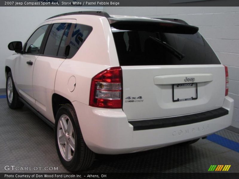 Stone White / Pastel Pebble Beige 2007 Jeep Compass Sport 4x4