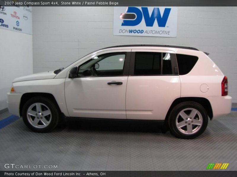 Stone White / Pastel Pebble Beige 2007 Jeep Compass Sport 4x4