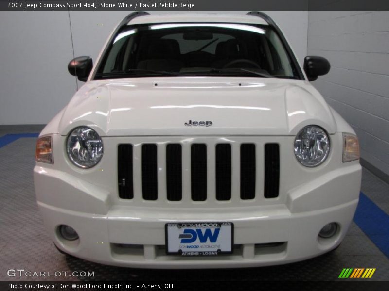 Stone White / Pastel Pebble Beige 2007 Jeep Compass Sport 4x4