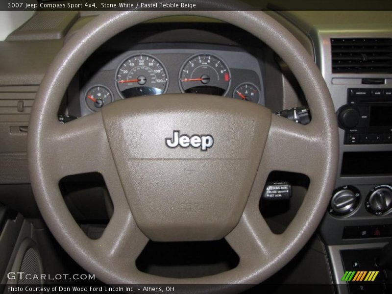 Stone White / Pastel Pebble Beige 2007 Jeep Compass Sport 4x4