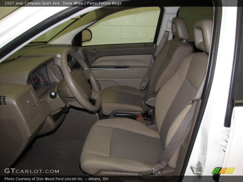 Stone White / Pastel Pebble Beige 2007 Jeep Compass Sport 4x4