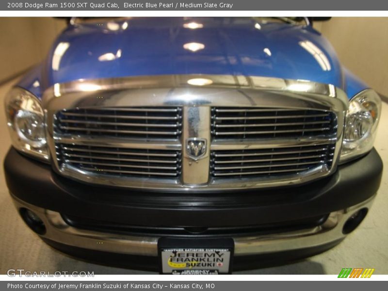 Electric Blue Pearl / Medium Slate Gray 2008 Dodge Ram 1500 SXT Quad Cab