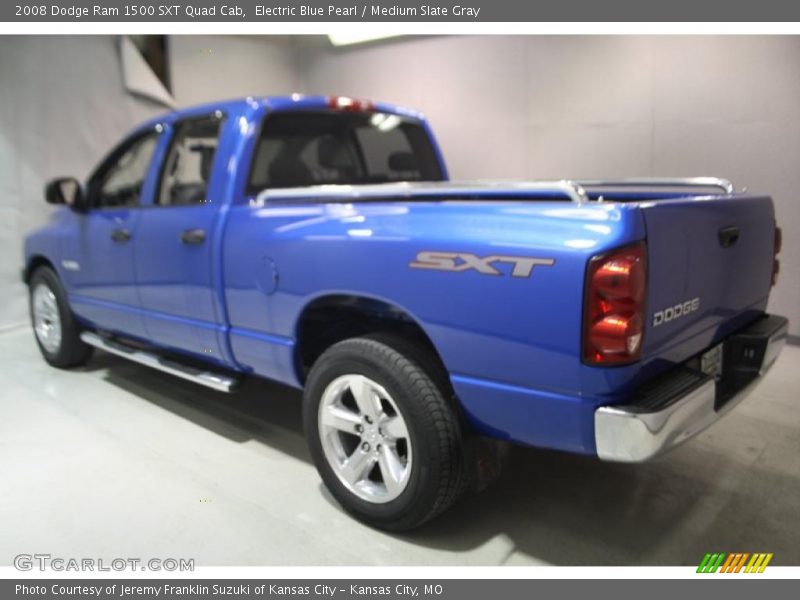 Electric Blue Pearl / Medium Slate Gray 2008 Dodge Ram 1500 SXT Quad Cab