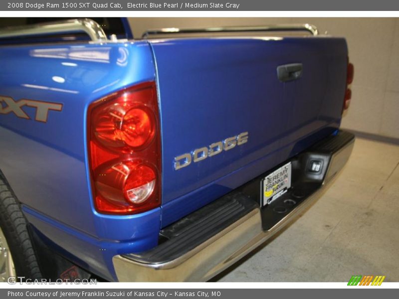 Electric Blue Pearl / Medium Slate Gray 2008 Dodge Ram 1500 SXT Quad Cab
