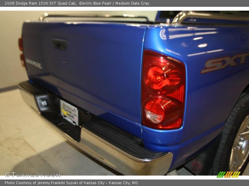 Electric Blue Pearl / Medium Slate Gray 2008 Dodge Ram 1500 SXT Quad Cab