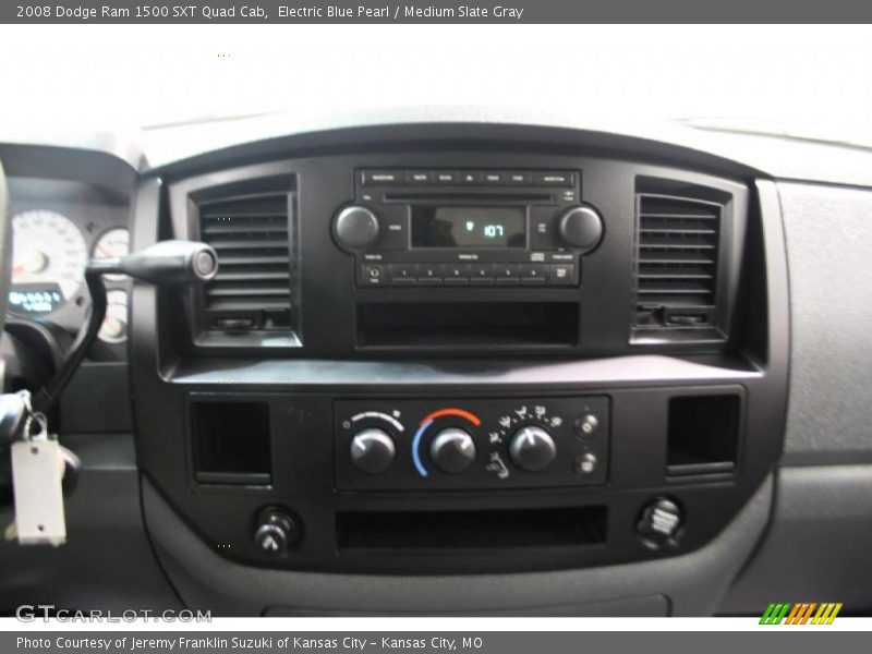 Electric Blue Pearl / Medium Slate Gray 2008 Dodge Ram 1500 SXT Quad Cab