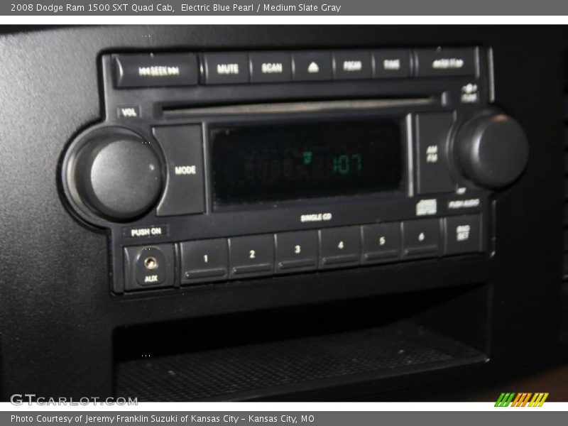 Electric Blue Pearl / Medium Slate Gray 2008 Dodge Ram 1500 SXT Quad Cab