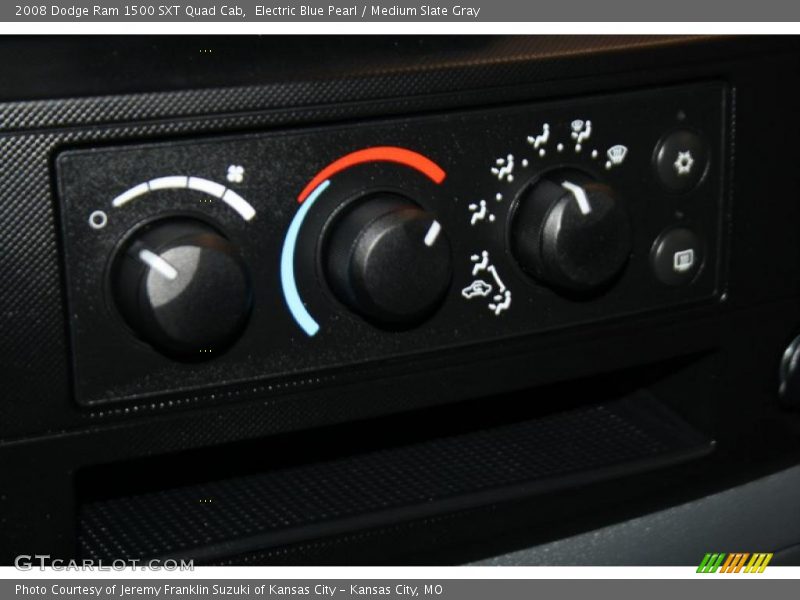 Electric Blue Pearl / Medium Slate Gray 2008 Dodge Ram 1500 SXT Quad Cab