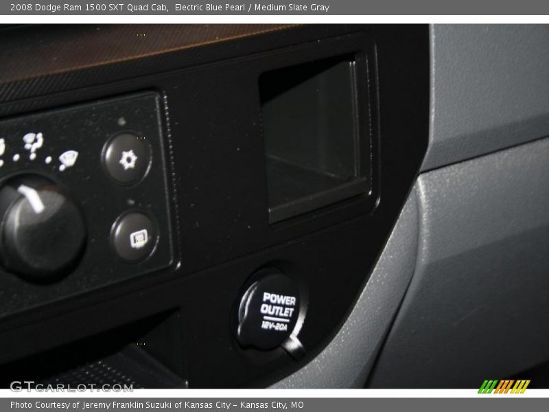 Electric Blue Pearl / Medium Slate Gray 2008 Dodge Ram 1500 SXT Quad Cab