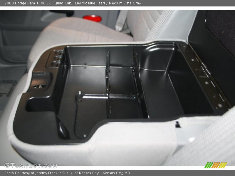Electric Blue Pearl / Medium Slate Gray 2008 Dodge Ram 1500 SXT Quad Cab