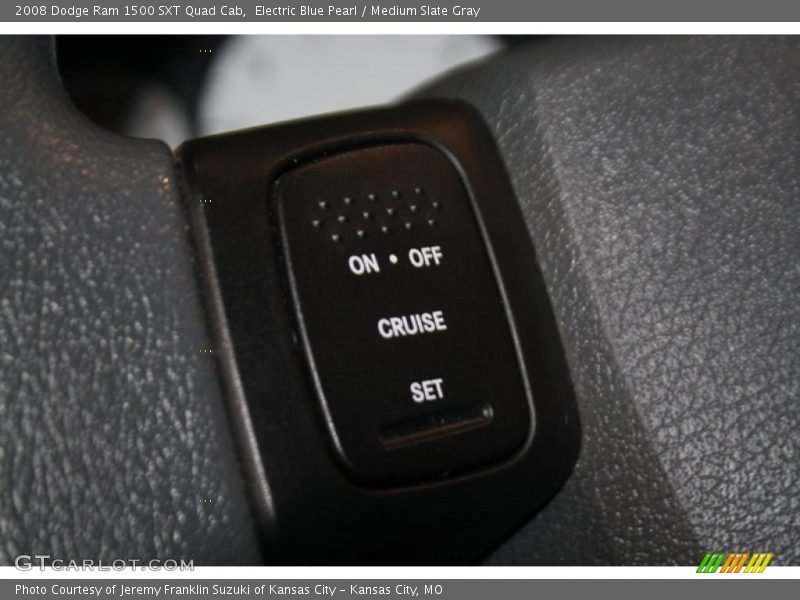 Electric Blue Pearl / Medium Slate Gray 2008 Dodge Ram 1500 SXT Quad Cab