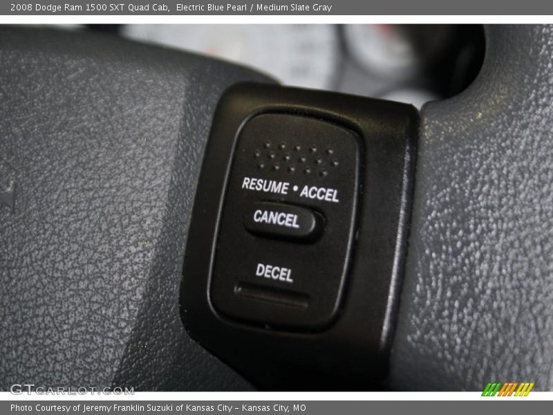 Electric Blue Pearl / Medium Slate Gray 2008 Dodge Ram 1500 SXT Quad Cab