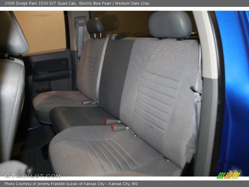 Electric Blue Pearl / Medium Slate Gray 2008 Dodge Ram 1500 SXT Quad Cab
