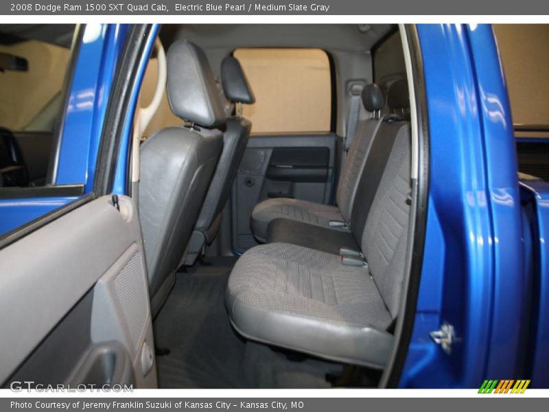 Electric Blue Pearl / Medium Slate Gray 2008 Dodge Ram 1500 SXT Quad Cab