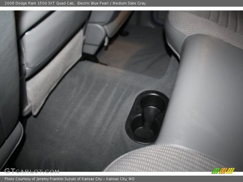Electric Blue Pearl / Medium Slate Gray 2008 Dodge Ram 1500 SXT Quad Cab