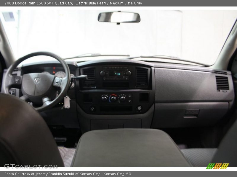 Electric Blue Pearl / Medium Slate Gray 2008 Dodge Ram 1500 SXT Quad Cab