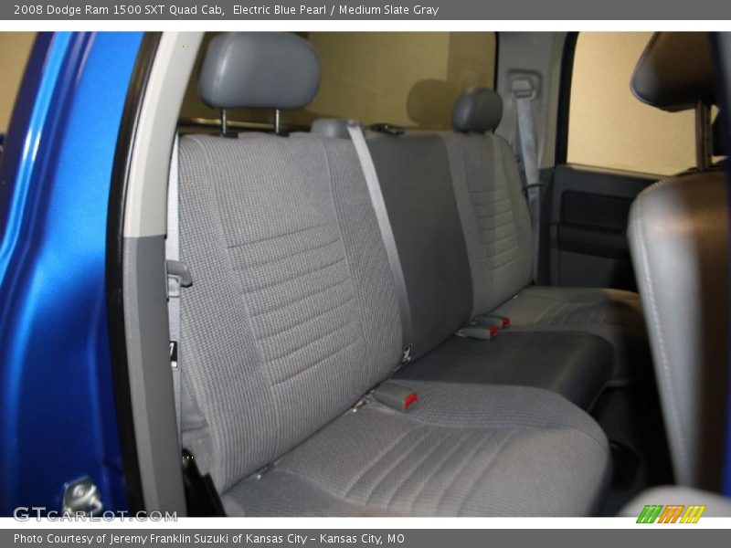 Electric Blue Pearl / Medium Slate Gray 2008 Dodge Ram 1500 SXT Quad Cab