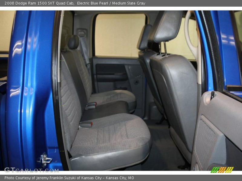 Electric Blue Pearl / Medium Slate Gray 2008 Dodge Ram 1500 SXT Quad Cab