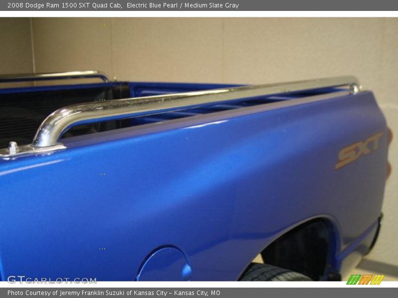 Electric Blue Pearl / Medium Slate Gray 2008 Dodge Ram 1500 SXT Quad Cab