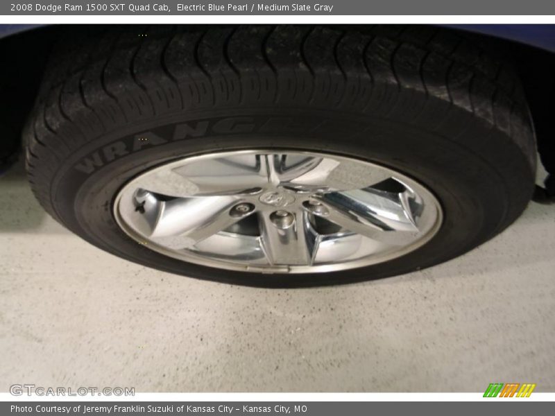 Electric Blue Pearl / Medium Slate Gray 2008 Dodge Ram 1500 SXT Quad Cab
