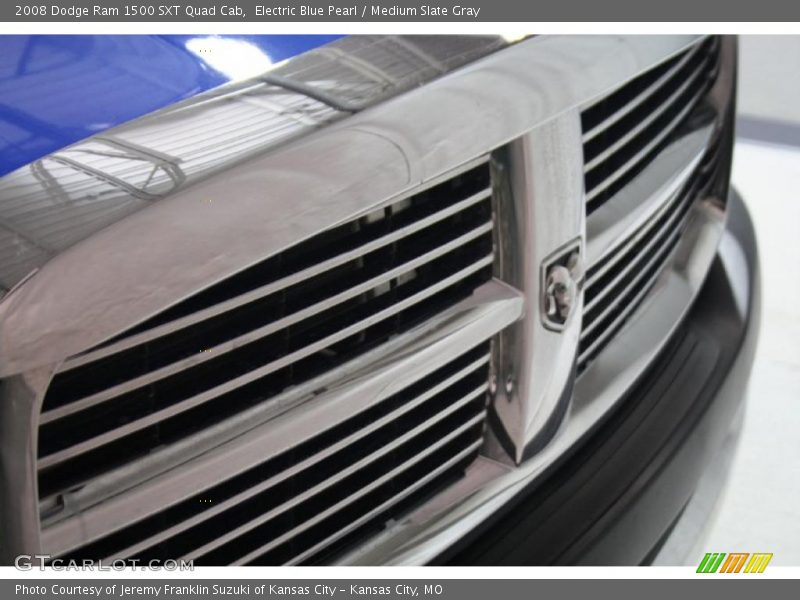 Electric Blue Pearl / Medium Slate Gray 2008 Dodge Ram 1500 SXT Quad Cab