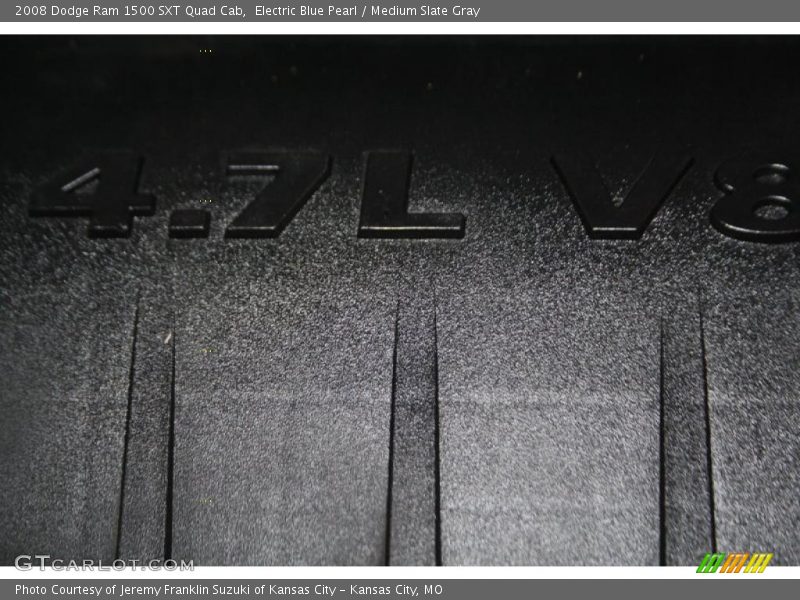 Electric Blue Pearl / Medium Slate Gray 2008 Dodge Ram 1500 SXT Quad Cab