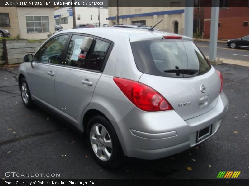 Brilliant Silver Metallic / Charcoal 2007 Nissan Versa S