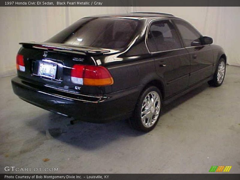 Black Pearl Metallic / Gray 1997 Honda Civic EX Sedan
