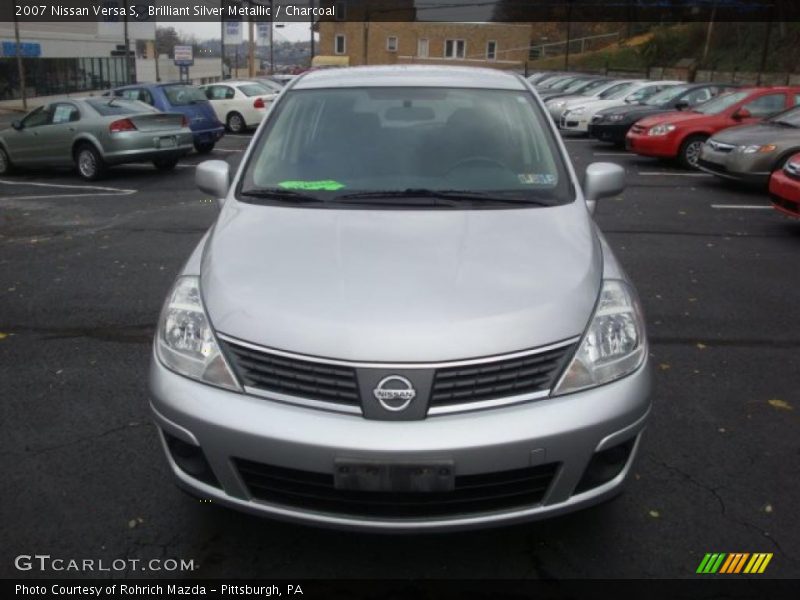 Brilliant Silver Metallic / Charcoal 2007 Nissan Versa S