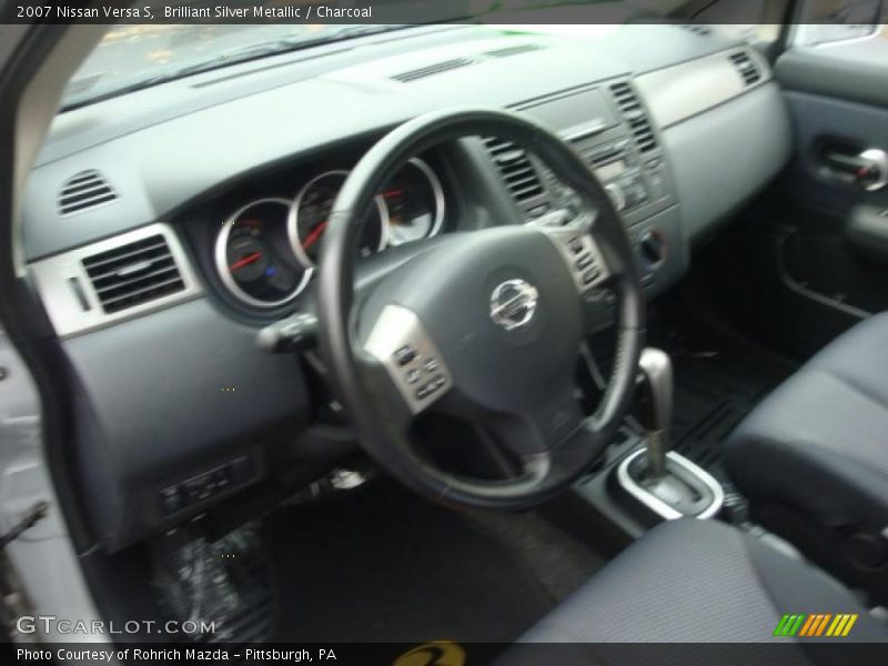 Brilliant Silver Metallic / Charcoal 2007 Nissan Versa S
