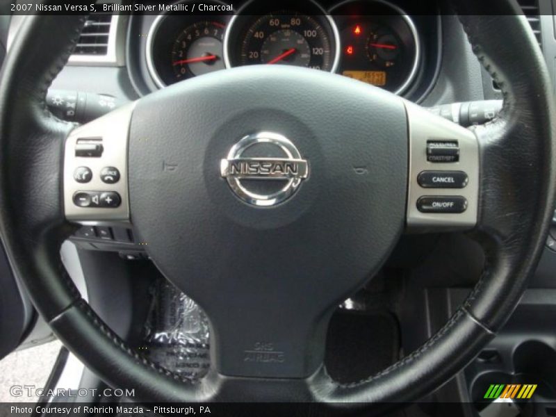 Brilliant Silver Metallic / Charcoal 2007 Nissan Versa S