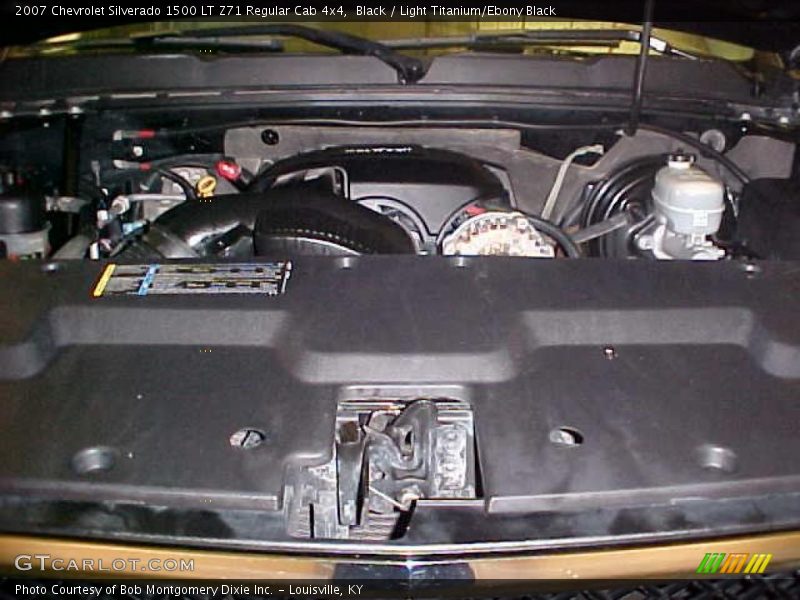 Black / Light Titanium/Ebony Black 2007 Chevrolet Silverado 1500 LT Z71 Regular Cab 4x4