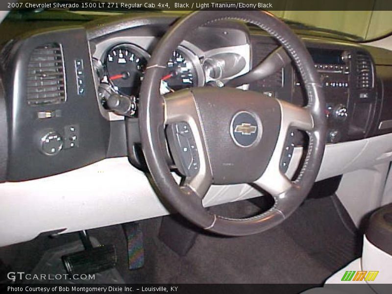 Black / Light Titanium/Ebony Black 2007 Chevrolet Silverado 1500 LT Z71 Regular Cab 4x4