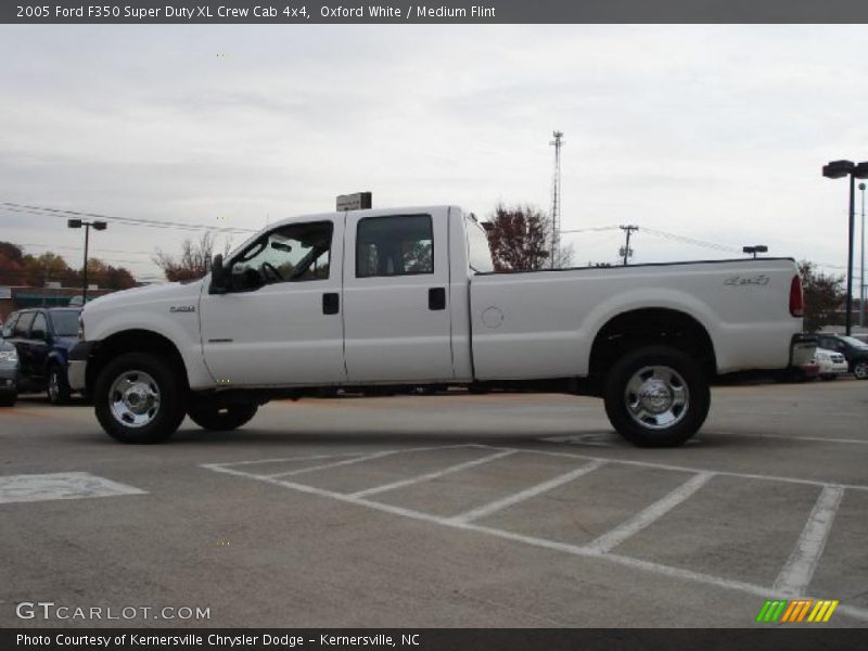 Oxford White / Medium Flint 2005 Ford F350 Super Duty XL Crew Cab 4x4