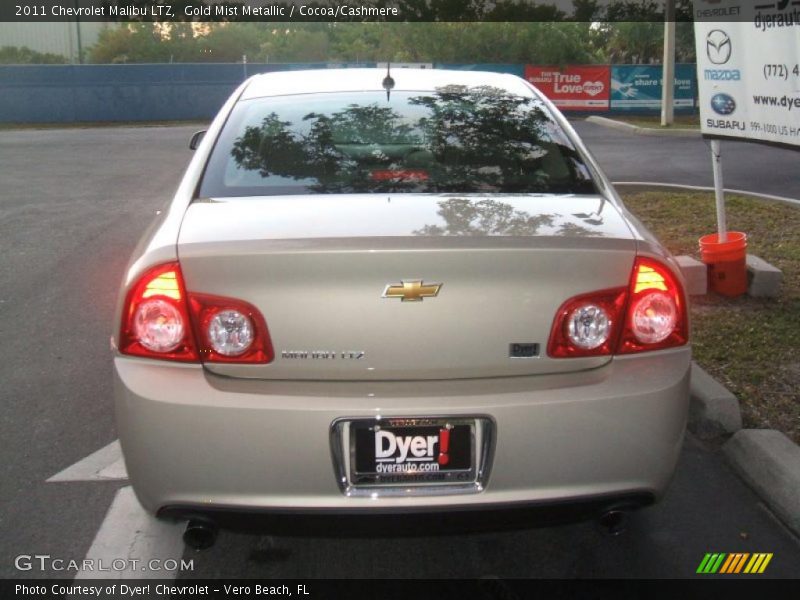 Gold Mist Metallic / Cocoa/Cashmere 2011 Chevrolet Malibu LTZ