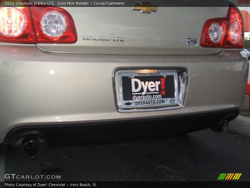 Gold Mist Metallic / Cocoa/Cashmere 2011 Chevrolet Malibu LTZ