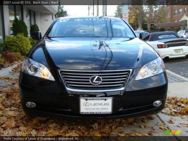 Black Onyx / Black 2007 Lexus ES 350